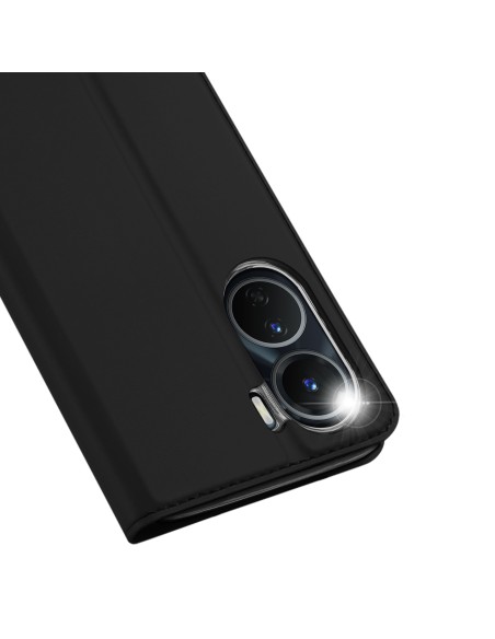 Dux Ducis Skin Pro Case Vivo Y16 / Y02s piniginės dėklo dangtelis su atverčiamu juodu Dux Ducis Skin Pro Case Vivo Y16 / Y02s piniginės dėklo dangtelis su atverčiamu juodu