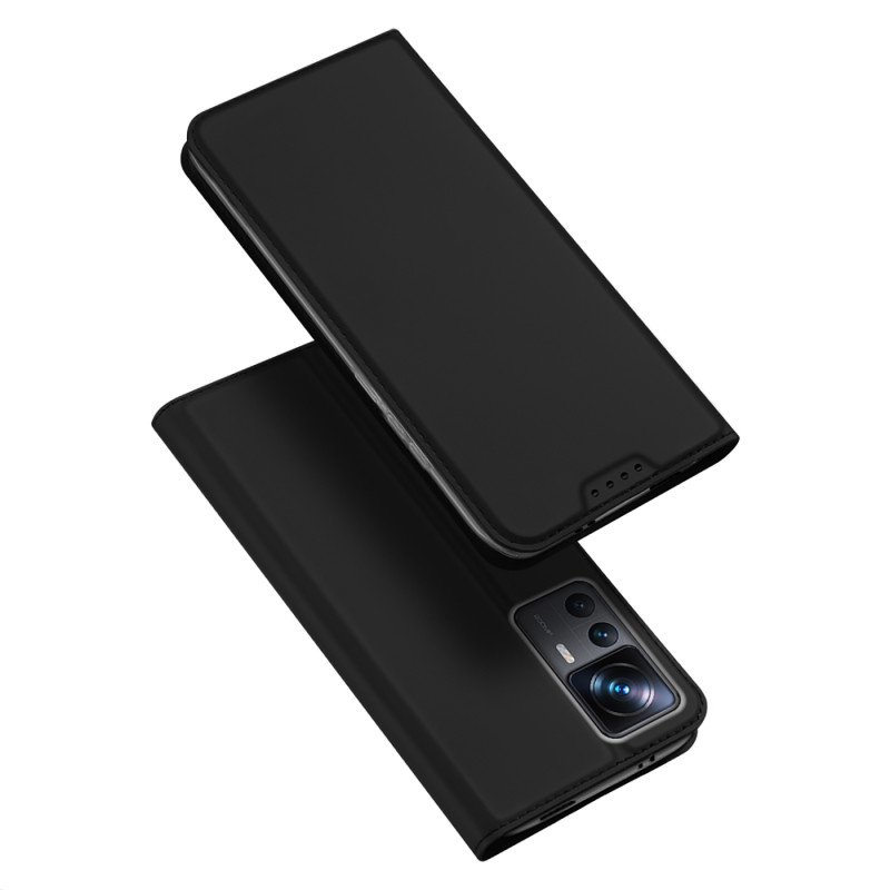 Dux Ducis Skin Pro dėklas Xiaomi 12T Pro / 12T piniginės dėklas, atverčiamas juodas dangtelis Dux Ducis Skin Pro dėklas Xiaomi 12T Pro / 12T piniginės dėklas, atverčiamas juodas dangtelis