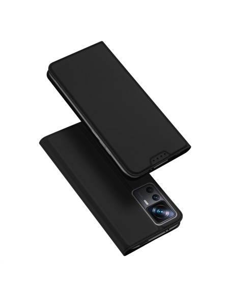 Dux Ducis Skin Pro dėklas Xiaomi 12T Pro / 12T piniginės dėklas, atverčiamas juodas dangtelis Dux Ducis Skin Pro dėklas Xiaomi 12T Pro / 12T piniginės dėklas, atverčiamas juodas dangtelis