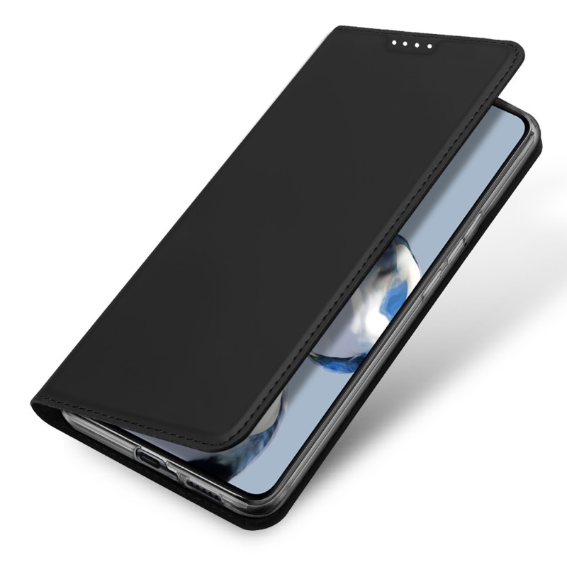 Dux Ducis Skin Pro dėklas Xiaomi 12T Pro / 12T piniginės dėklas, atverčiamas juodas dangtelis
