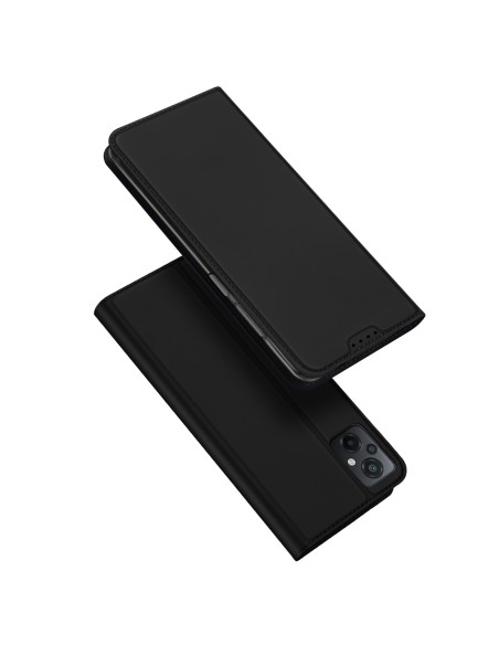 Dux Ducis Skin Pro dėklas Xiaomi Poco M5 piniginės dėklo dangtelis su juodu atvartu Dux Ducis Skin Pro dėklas Xiaomi Poco M5 piniginės dėklo dangtelis su juodu atvartu