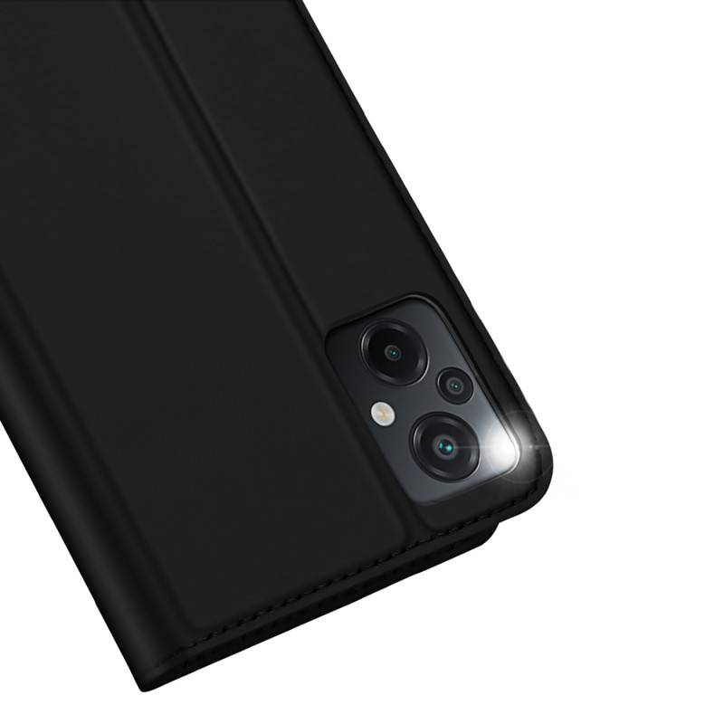 Dux Ducis Skin Pro dėklas Xiaomi Poco M5 piniginės dėklo dangtelis su juodu atvartu