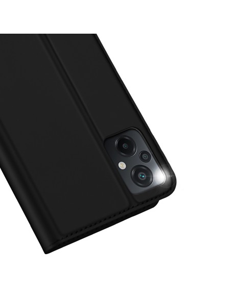 Dux Ducis Skin Pro dėklas Xiaomi Poco M5 piniginės dėklo dangtelis su juodu atvartu Dux Ducis Skin Pro dėklas Xiaomi Poco M5 piniginės dėklo dangtelis su juodu atvartu