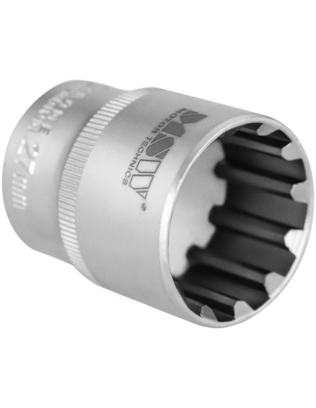 Lizdiniai veržliarakčiai lizdai 12 taškų 8-34 mm 1/2'' - 19 vnt. Lizdiniai veržliarakčiai lizdai 12 taškų 8-34 mm 1/2'' - 19 vnt.