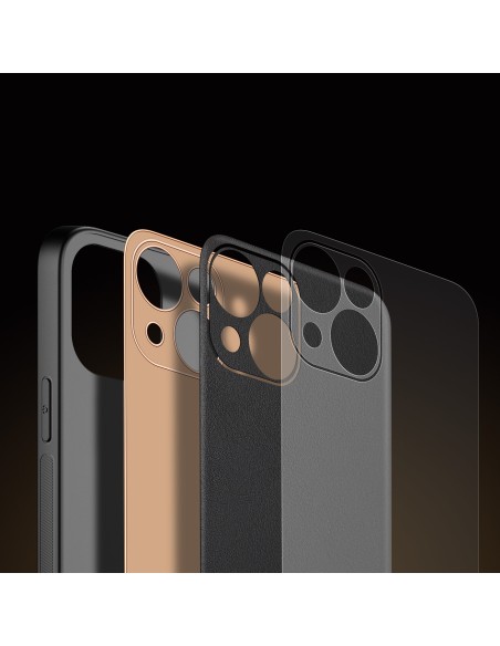 Dux Ducis Yolo iPhone 14 Plus dėklas, elegantiškas juodos spalvos ekologiškos odos dėklas Dux Ducis Yolo iPhone 14 Plus dėklas, elegantiškas juodos spalvos ekologiškos odos dėklas