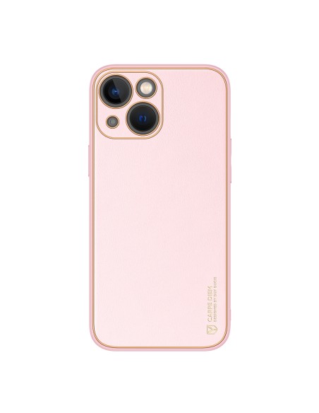 Dux Ducis Yolo dėklas iPhone 14 Plus, elegantiškas dangtelis iš ekologiškos odos, rožinis Dux Ducis Yolo dėklas iPhone 14 Plus, elegantiškas dangtelis iš ekologiškos odos, rožinis