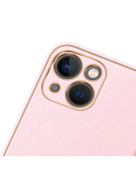 Dux Ducis Yolo dėklas iPhone 14 Plus, elegantiškas dangtelis iš ekologiškos odos, rožinis Dux Ducis Yolo dėklas iPhone 14 Plus, elegantiškas dangtelis iš ekologiškos odos, rožinis