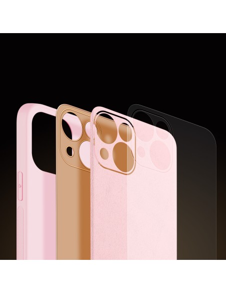 Dux Ducis Yolo dėklas iPhone 14 Plus, elegantiškas dangtelis iš ekologiškos odos, rožinis Dux Ducis Yolo dėklas iPhone 14 Plus, elegantiškas dangtelis iš ekologiškos odos, rožinis