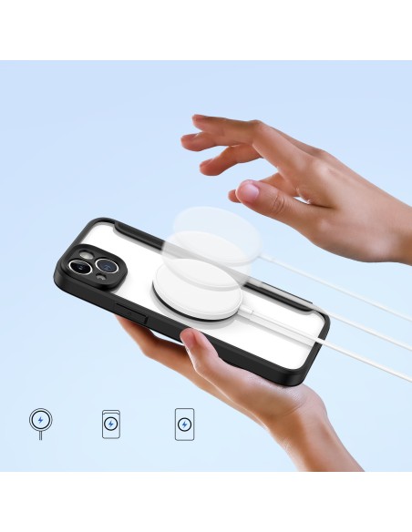Dux Ducis Skin X Pro dėklas iPhone 14 Plus magnetinis MagSafe dangtelis su juodu atvartu Dux Ducis Skin X Pro dėklas iPhone 14 Plus magnetinis MagSafe dangtelis su juodu atvartu