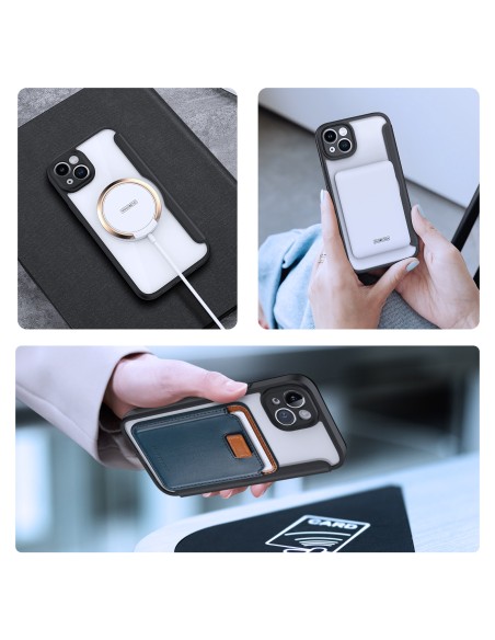 Dux Ducis Skin X Pro dėklas iPhone 14 Plus magnetinis MagSafe dangtelis su juodu atvartu Dux Ducis Skin X Pro dėklas iPhone 14 Plus magnetinis MagSafe dangtelis su juodu atvartu