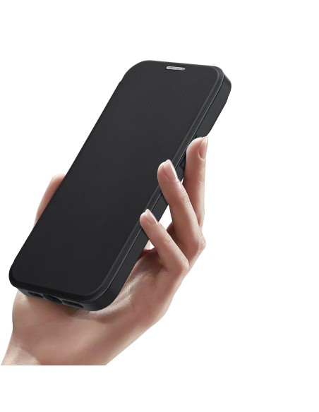 Dux Ducis Skin X Pro dėklas iPhone 14 Plus magnetinis MagSafe dangtelis su juodu atvartu Dux Ducis Skin X Pro dėklas iPhone 14 Plus magnetinis MagSafe dangtelis su juodu atvartu