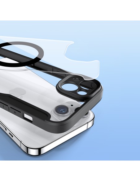 Dux Ducis Skin X Pro dėklas iPhone 14 Plus magnetinis MagSafe dangtelis su juodu atvartu Dux Ducis Skin X Pro dėklas iPhone 14 Plus magnetinis MagSafe dangtelis su juodu atvartu
