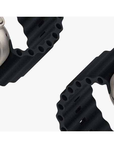 Dux Ducis laikrodžio dirželis 9 / 8 / 7 / 6 / 5 / 4 / 3 / 2 / SE (45 / 44 / 42 mm) Silikoninė apyrankė pilka („OceanWave...