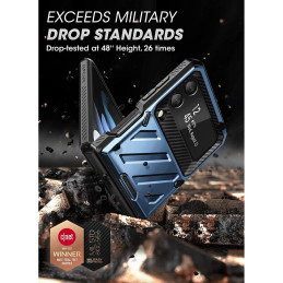 Unicorn Beetle Pro Supcase dėklas, skirtas Samsung Galaxy Z Flip 4 - mėlynas