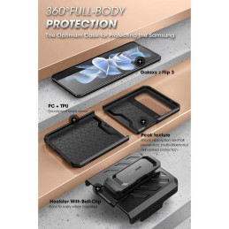 Unicorn Beetle Pro Supcase dėklas, skirtas Samsung Galaxy Z Flip 4 - mėlynas