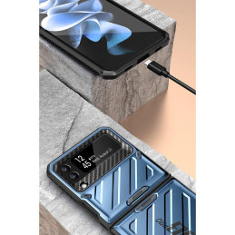 Unicorn Beetle Pro Supcase dėklas, skirtas Samsung Galaxy Z Flip 4 - mėlynas
