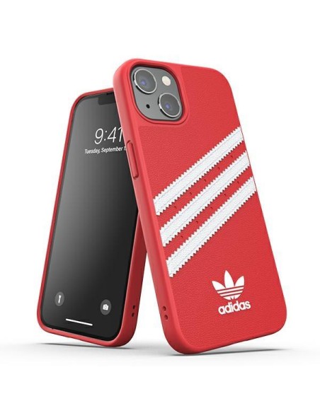 Adidas OR Molded Case PU, skirtas iPhone 13 Pro / iPhone 13 - raudonas