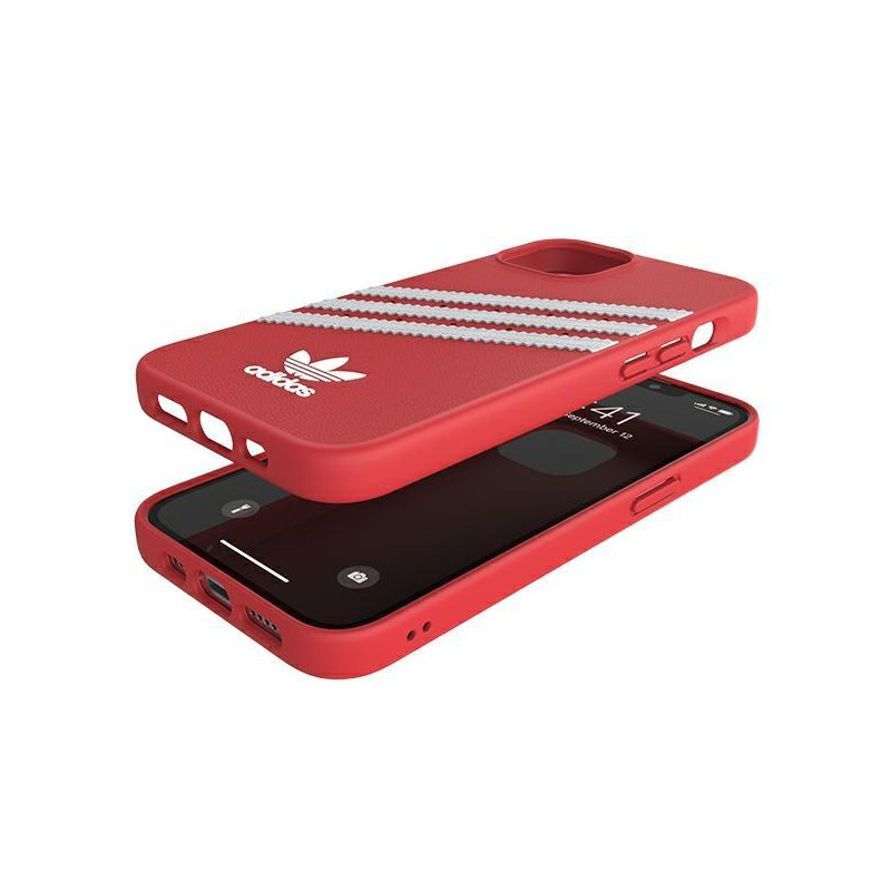 Adidas OR Molded Case PU, skirtas iPhone 13 Pro / iPhone 13 - raudonas