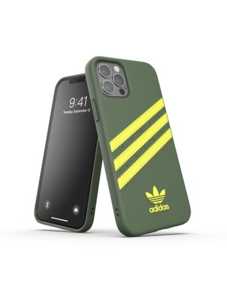 Adidas OR Molded Case PU, skirtas iPhone 12 Pro / iPhone 12 - žalias Adidas OR Molded Case PU, skirtas iPhone 12 Pro / iPhone 12 - žalias
