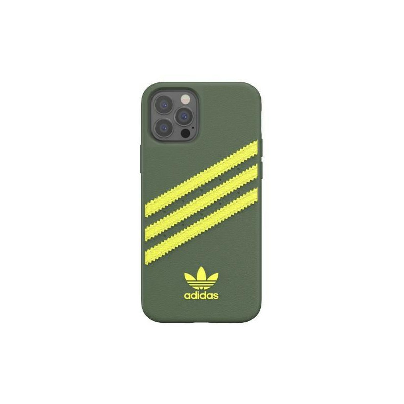 Adidas OR Molded Case PU, skirtas iPhone 12 Pro / iPhone 12 - žalias