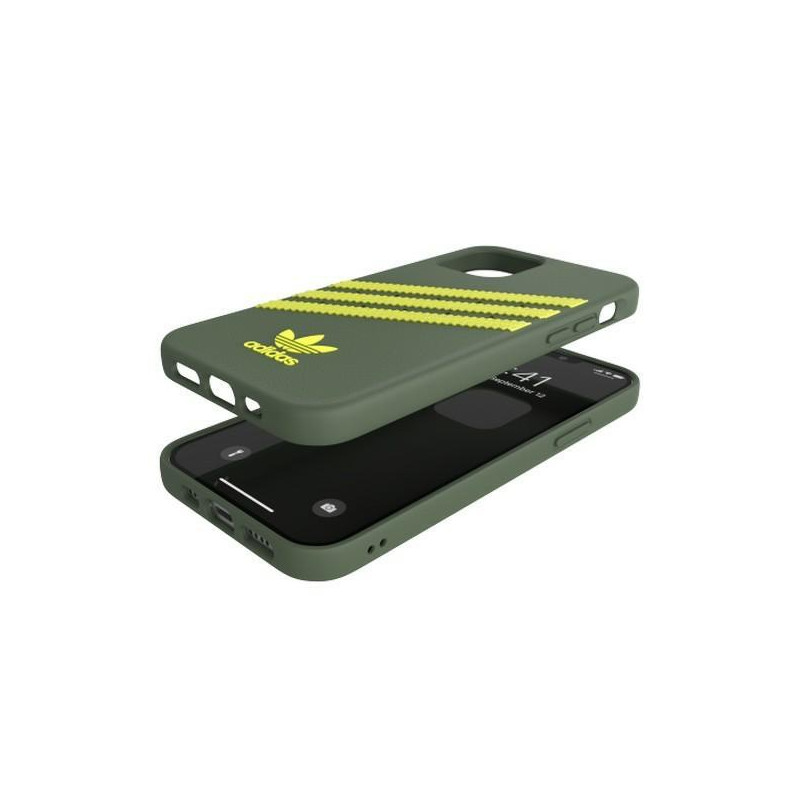 Adidas OR Molded Case PU, skirtas iPhone 12 Pro / iPhone 12 - žalias