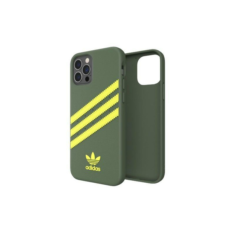 Adidas OR Molded Case PU, skirtas iPhone 12 Pro / iPhone 12 - žalias