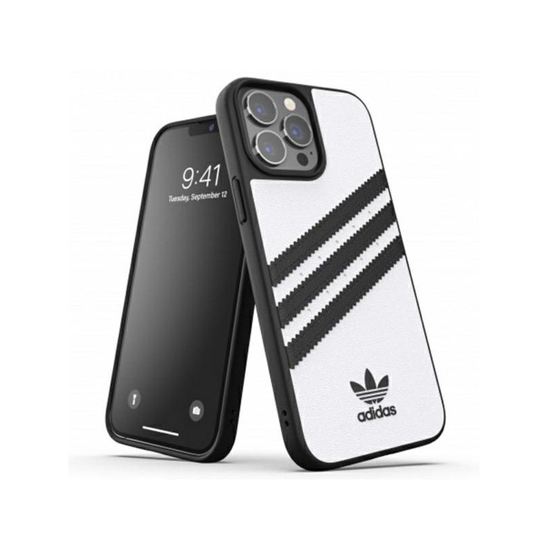 Adidas OR Molded Case PU, skirtas iPhone 13 Pro Max - baltas