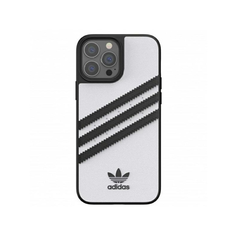 Adidas OR Molded Case PU, skirtas iPhone 13 Pro Max - baltas