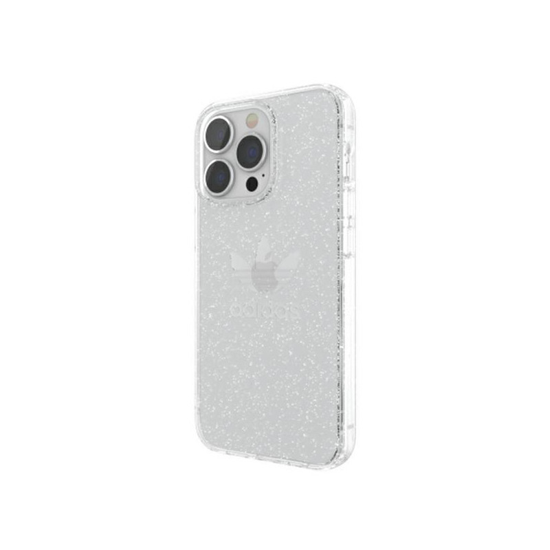 Adidas OR Protective Clear Case Glitter dėklas, skirtas iPhone 13 Pro / iPhone 13 - skaidrus ir sidabrinis