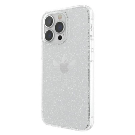 Adidas OR Protective Clear Case Glitter dėklas, skirtas iPhone 13 Pro / iPhone 13 - skaidrus ir sidabrinis Adidas OR Protective Clear Case Glitter dėklas, skirtas iPhone 13 Pro / iPhone 13 - skaidrus ir sidabrinis