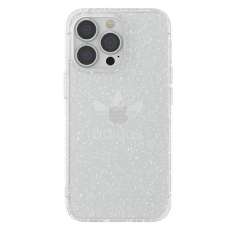 Adidas OR Protective Clear Case Glitter dėklas, skirtas iPhone 13 Pro / iPhone 13 - skaidrus ir sidabrinis Adidas OR Protective Clear Case Glitter dėklas, skirtas iPhone 13 Pro / iPhone 13 - skaidrus ir sidabrinis