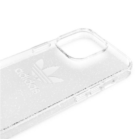 Adidas OR Protective Clear Case Glitter dėklas, skirtas iPhone 13 Pro / iPhone 13 - skaidrus ir sidabrinis Adidas OR Protective Clear Case Glitter dėklas, skirtas iPhone 13 Pro / iPhone 13 - skaidrus ir sidabrinis