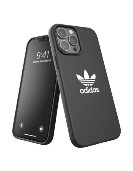 Adidas OR silikoninis dėklas iPhone 13 Pro Max - juodas Adidas OR silikoninis dėklas iPhone 13 Pro Max - juodas
