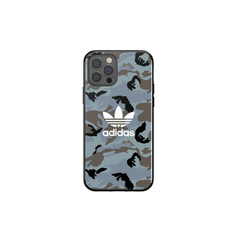 Adidas OR SnapCase Camo dėklas, skirtas iPhone 12 / iPhone 12 Pro – mėlyna ir juoda