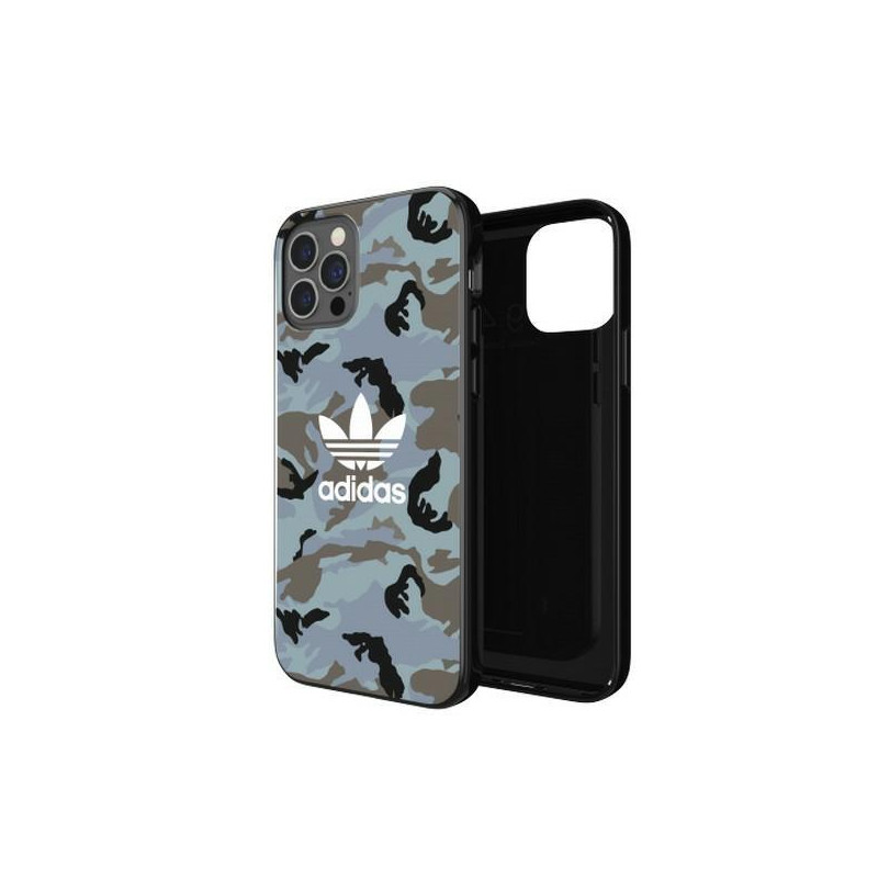 Adidas OR SnapCase Camo dėklas, skirtas iPhone 12 / iPhone 12 Pro – mėlyna ir juoda