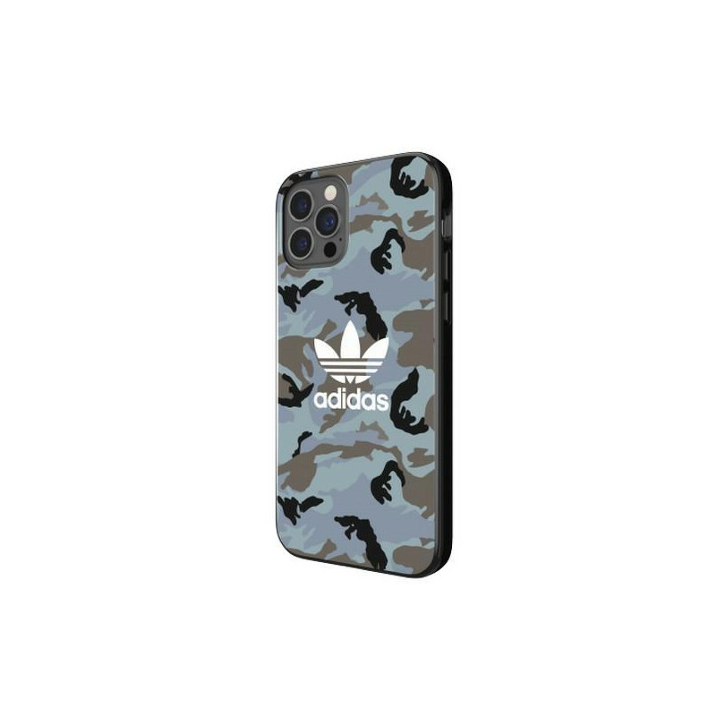 Adidas OR SnapCase Camo dėklas, skirtas iPhone 12 / iPhone 12 Pro – mėlyna ir juoda