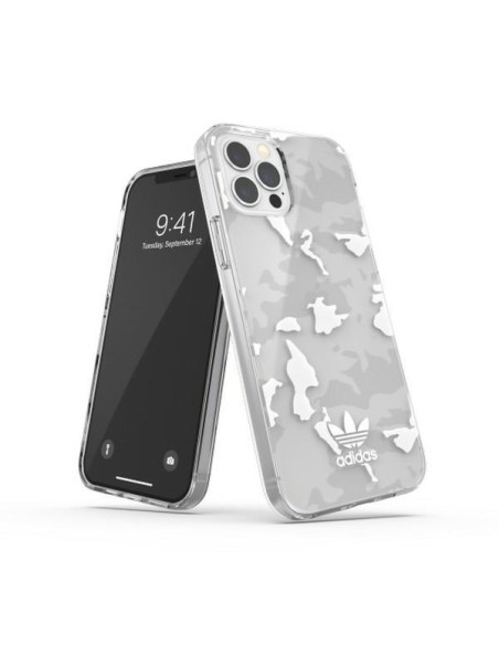 Adidas OR SnapCase Camo dėklas skirtas iPhone 12 / iPhone 12 Pro - skaidrus Adidas OR SnapCase Camo dėklas skirtas iPhone 12 / iPhone 12 Pro - skaidrus