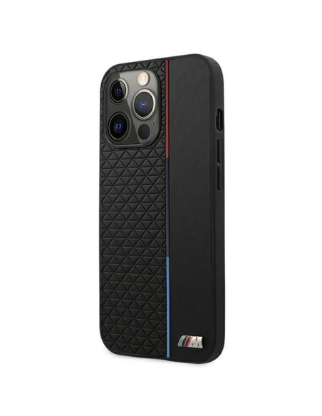 BMW M Collection Triangles dėklas, skirtas iPhone 13 Pro / iPhone 13 - juodas BMW M Collection Triangles dėklas, skirtas iPhone 13 Pro / iPhone 13 - juodas