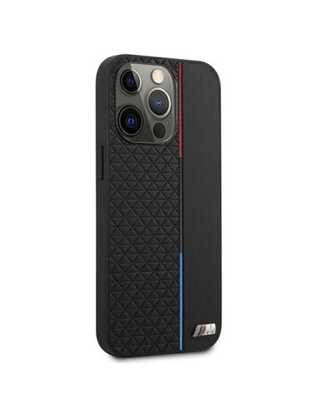 BMW M Collection Triangles dėklas, skirtas iPhone 13 Pro / iPhone 13 - juodas BMW M Collection Triangles dėklas, skirtas iPhone 13 Pro / iPhone 13 - juodas