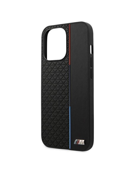 BMW M Collection Triangles dėklas, skirtas iPhone 13 Pro / iPhone 13 - juodas BMW M Collection Triangles dėklas, skirtas iPhone 13 Pro / iPhone 13 - juodas