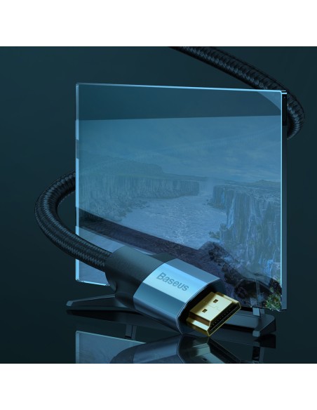Adapterio laidas HDMI 4K60Hz 0,5 m tamsiai pilkas Adapterio laidas HDMI 4K60Hz 0,5 m tamsiai pilkas