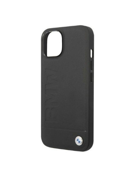 BMW Signature Logo Imprint MagSafe dėklas iPhone 14 Plus - juodas BMW Signature Logo Imprint MagSafe dėklas iPhone 14 Plus - juodas