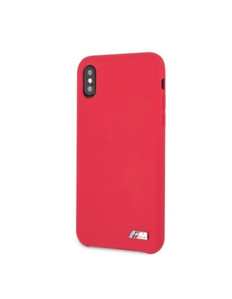 BMW Silicone M Collection dėklas iPhone X / Xs - raudonas BMW Silicone M Collection dėklas iPhone X / Xs - raudonas