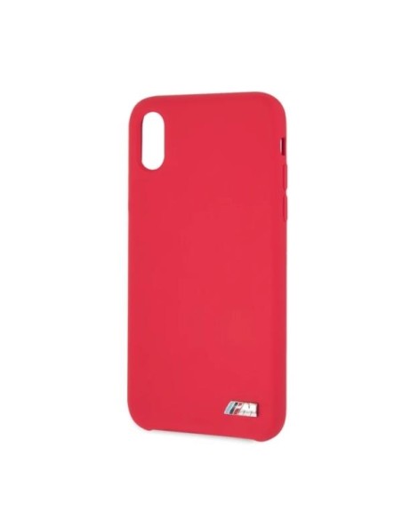 BMW Silicone M Collection dėklas iPhone X / Xs - raudonas BMW Silicone M Collection dėklas iPhone X / Xs - raudonas