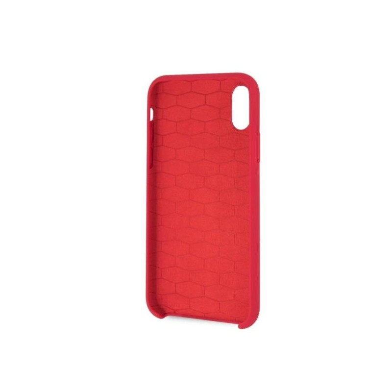 BMW Silicone M Collection dėklas iPhone X / Xs - raudonas