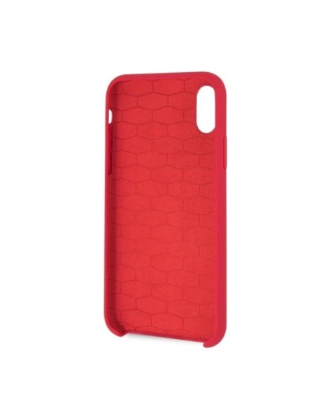 BMW Silicone M Collection dėklas iPhone X / Xs - raudonas BMW Silicone M Collection dėklas iPhone X / Xs - raudonas
