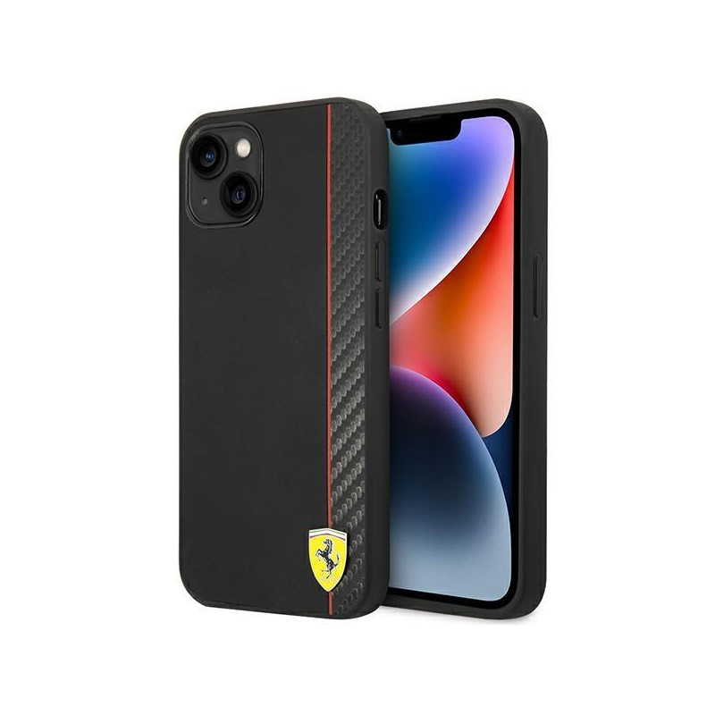 Ferrari Carbon dėklas iPhone 14 Plus - juodas