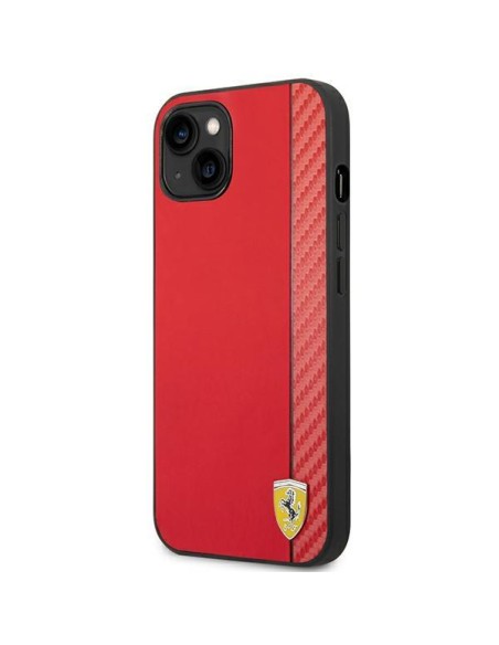 Ferrari Carbon dėklas iPhone 14 Plus - raudonas Ferrari Carbon dėklas iPhone 14 Plus - raudonas