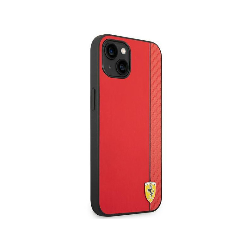 Ferrari Carbon dėklas iPhone 14 Plus - raudonas