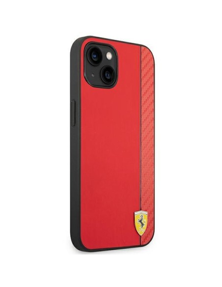 Ferrari Carbon dėklas iPhone 14 Plus - raudonas Ferrari Carbon dėklas iPhone 14 Plus - raudonas